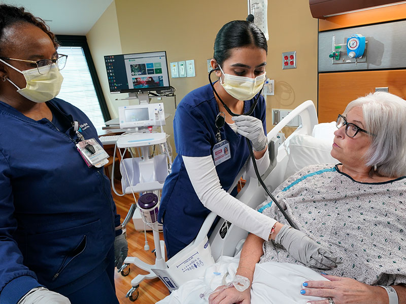 CCAC Nursing Program Students training in a hospital