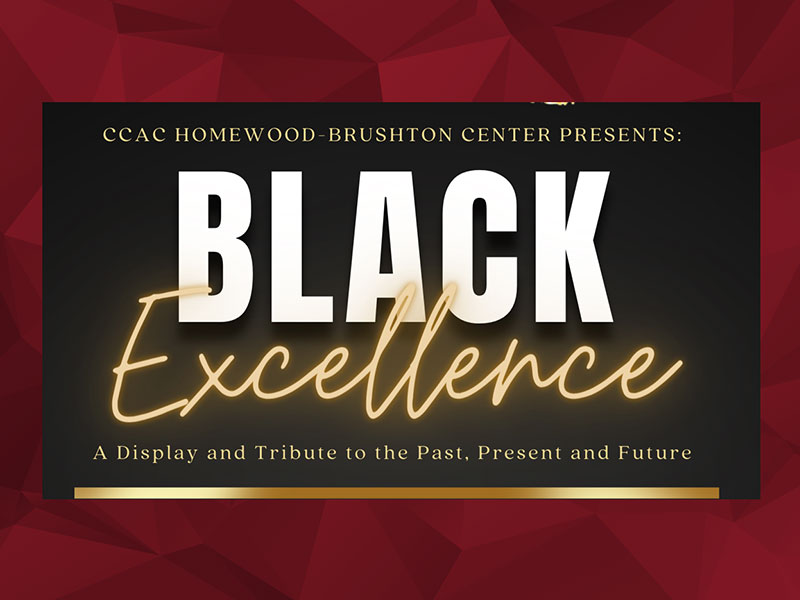 CCAC Homewood-Brushton Center presents Black Excellence, A display and tribute to the past, present and future