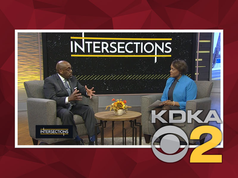 Dr. Quintin Bullock, CCAC President with KDKA-TV Host, Lisa Smith.