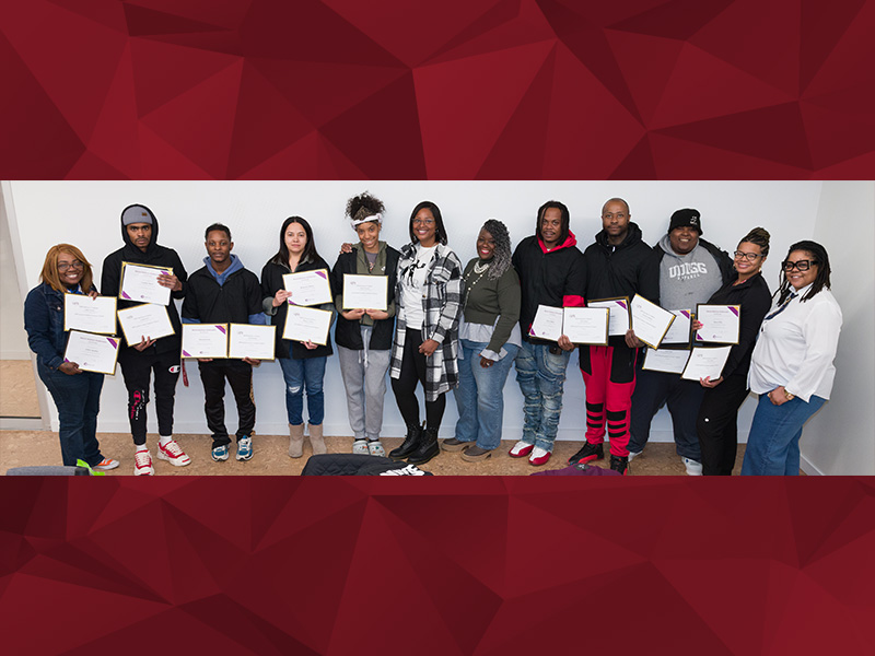 CCAC barbering students earn Mental Wellness Ambassador and Suicide Prevention Gatekeeper certifications.