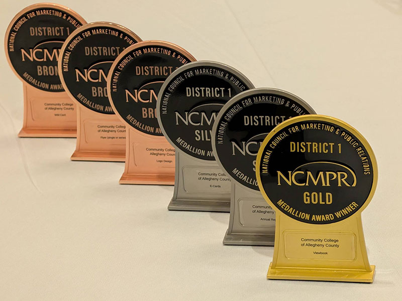 The CCAC Marketing & PR department was recently recognized for by a national industry organization for their outstanding work in projects ranging from student recruitment and institutional storytelling to event promotion and anniversary branding.